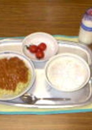 懐かしの給食夢の競演♪ドライカレーミートソース！-レシピのメイン写真