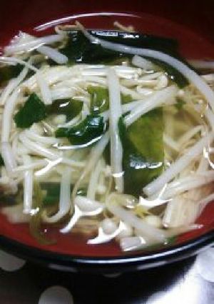 夜食に！もやしスープ-レシピのメイン写真