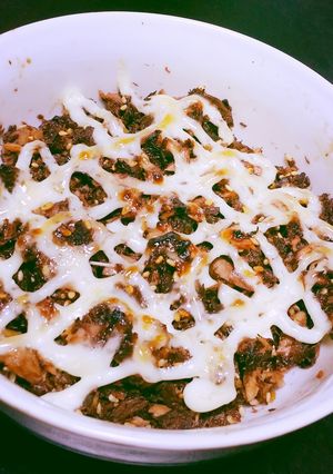 栄養満点！カツオ血合いのそぼろマヨ焼き-レシピのメイン写真