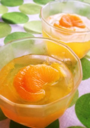 缶詰め丸ごと使用☆みかんゼリー-レシピのメイン写真