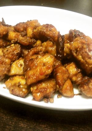 鶏唐揚げのピリ辛炒め-レシピのメイン写真
