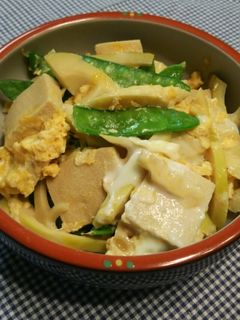 はちく筍*絹さやの卵とじ♪-レシピのメイン写真