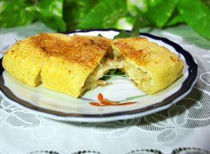 簡単♪　小揚げのはさみ焼き（チーズ入り）-レシピのメイン写真