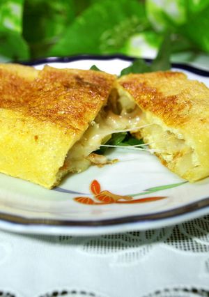 簡単♪　小揚げのはさみ焼き（チーズ入り）-レシピのメイン写真