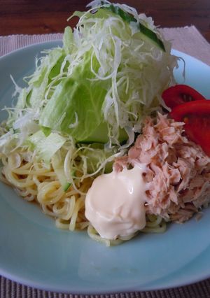 ツナサラダの冷やし中華-レシピのメイン写真