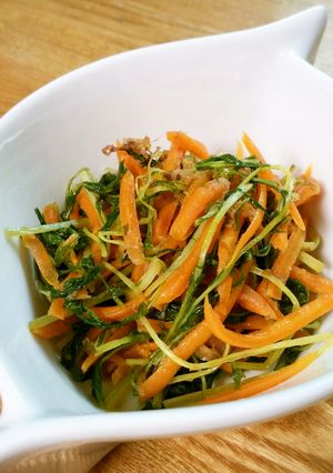 人参と水菜のシャキシャキきんぴら☆-レシピのメイン写真