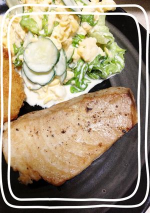 まぐろステーキ～わさびソースと～-レシピのメイン写真