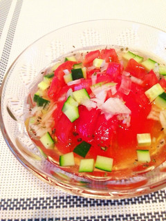 夏!ひえひえトマトのスープ-レシピのメイン写真