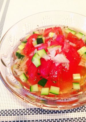 夏!ひえひえトマトのスープ-レシピのメイン写真