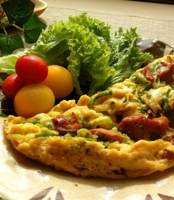 手抜きの王様！焼き鳥缶詰✿極旨＆オムレツ by はーたんの