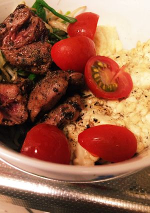 牛肉風味の炒り豆腐丼-レシピのメイン写真