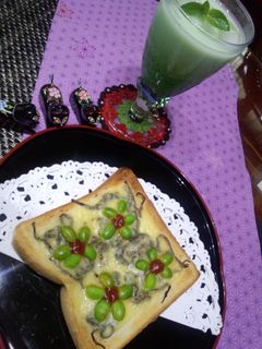 塩昆布と枝豆のおつまみチーズトースト-レシピのメイン写真