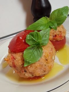 おからとトマトの肉詰め-レシピのメイン写真