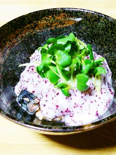 さば水煮缶のゆかりとろろかけ-レシピのメイン写真