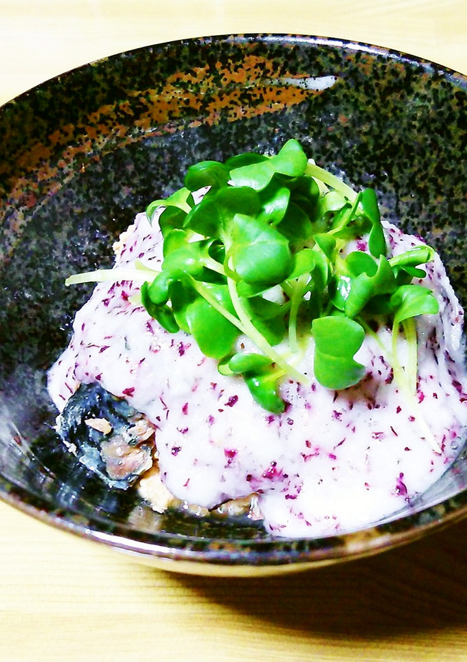 さば水煮缶のゆかりとろろかけ-レシピのメイン写真