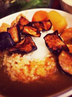 揚げナスとバナナのカレー-レシピのメイン写真