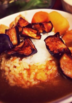 揚げナスとバナナのカレー-レシピのメイン写真