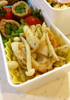 【お弁当】ちくわとエノキ茸の海苔マヨ炒め-レシピのメイン写真