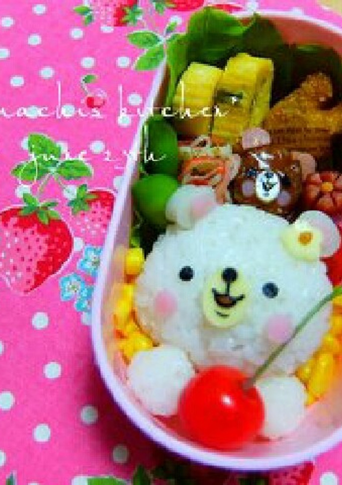 幼稚園 お弁当 キャラ弁♡くまちゃん-レシピのメイン写真