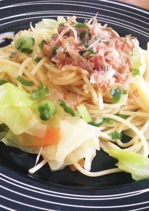 うまうま♡納豆キャベツ バター風味パスタ-レシピのメイン写真