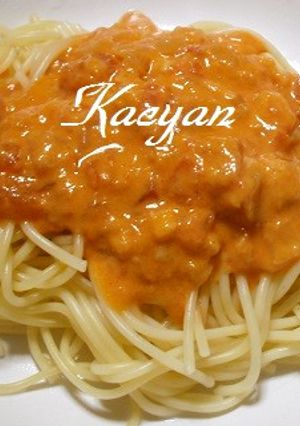 海老の殻でスープ パスタ-レシピのメイン写真
