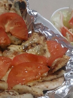 チキンカツトマトチーズのせ-レシピのメイン写真