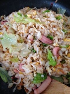 塩辛としらすのチャーハン-レシピのメイン写真
