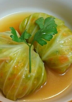 ツナと野菜のロールキャベツ-レシピのメイン写真
