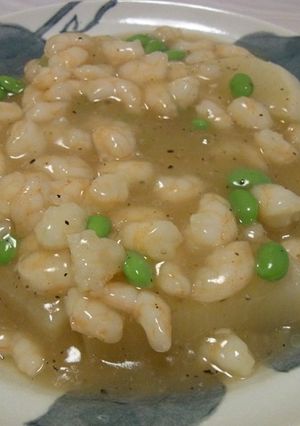 ぷりっじゅわ♪大根の中華風海老と枝豆あん-レシピのメイン写真