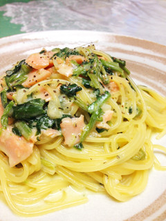 鮭とほうれん草のクリームパスタ-レシピのメイン写真