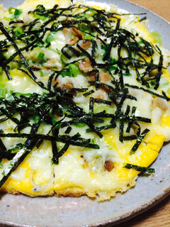 まるで和風ピザ〜な卵焼き☆納豆ちりめん-レシピのメイン写真