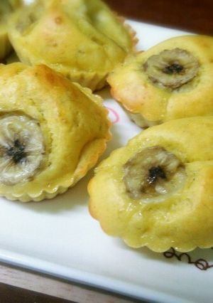 超低カロリー！超簡単 バナナカップケーキ-レシピのメイン写真