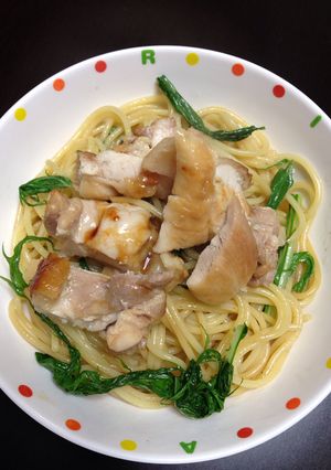 ＊簡単＊照り焼きのせパスタ-レシピのメイン写真
