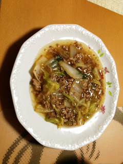 白菜と豚挽肉のあんかけ-レシピのメイン写真