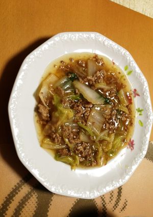 白菜と豚挽肉のあんかけ-レシピのメイン写真