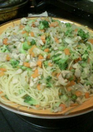 チキンのスパゲッティ-レシピのメイン写真