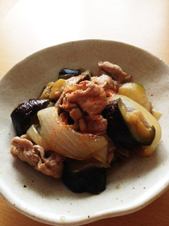 なすびと玉ねぎと豚肉のさっと煮-レシピのメイン写真