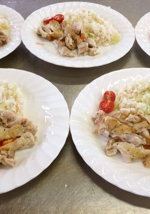 電器釜でシンガポールチキンライス-レシピのメイン写真
