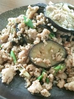 ナスとひき肉の炒め物-レシピのメイン写真