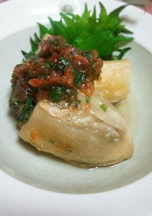 はちみつが決め手！茄子のうめしそ和え-レシピのメイン写真