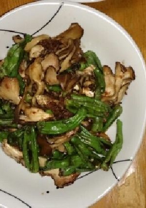舞茸とししとうのおかか焼き-レシピのメイン写真