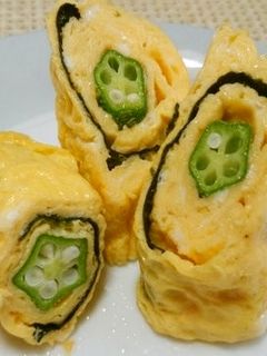 オクラ入り玉子焼き-レシピのメイン写真