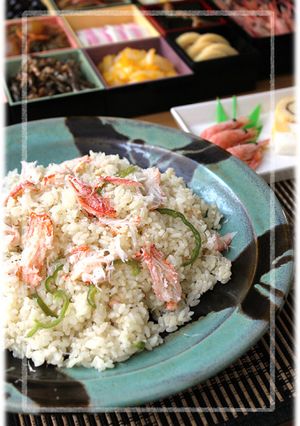 毛ガニが手に入ったら♪炊飯器でカニピラフ-レシピのメイン写真