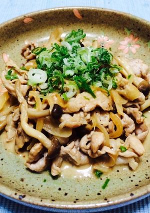 豚肉とたまねぎのうまうまマヨポン炒め♪-レシピのメイン写真