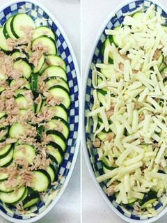 ズッキーニのツナ、チーズ焼き-レシピのメイン写真