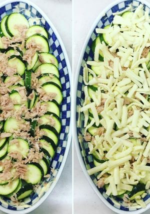 ズッキーニのツナ、チーズ焼き-レシピのメイン写真
