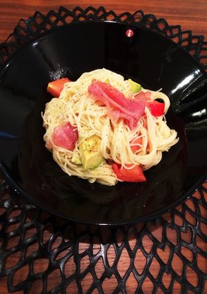 アボカドと生ハムの冷製パスタ♪-レシピのメイン写真