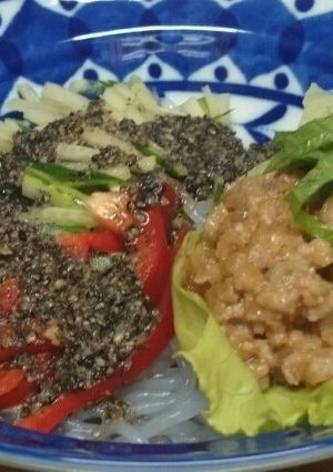 しらたき冷やし担々麺～サラダ仕立て♪-レシピのメイン写真