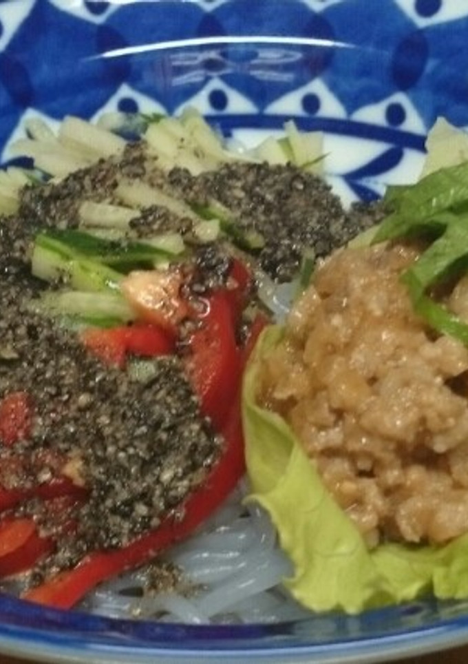 しらたき冷やし担々麺～サラダ仕立て♪-レシピのメイン写真