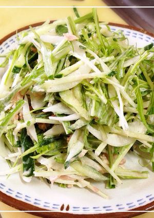 水菜とツナのサラダ-レシピのメイン写真